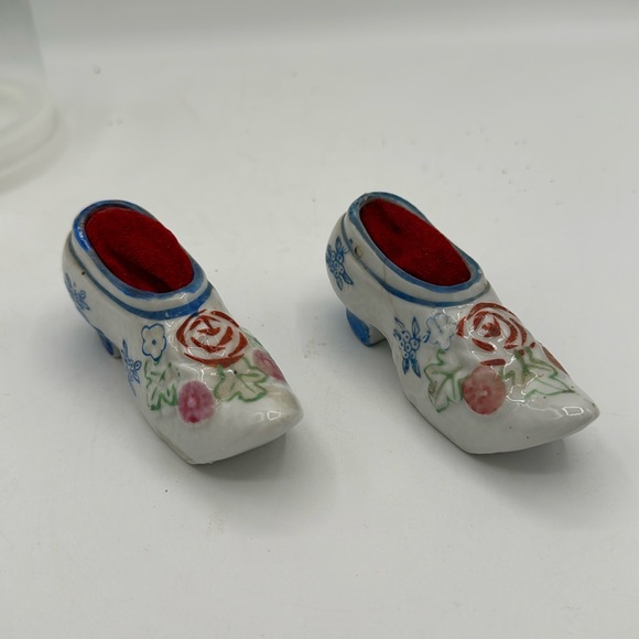Vintage Porcelain “Shoe” pin cushions - Picture 1 of 4